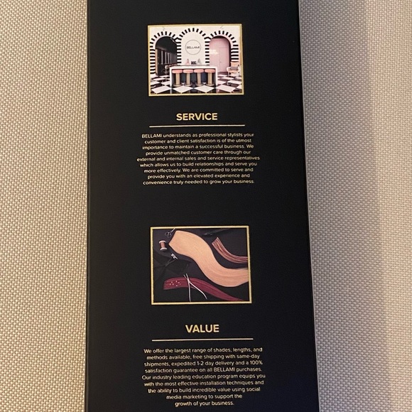 BELLAMI Professional S-Wave Tape-In Extensions - Off Black #1B - Picture 4 of 11